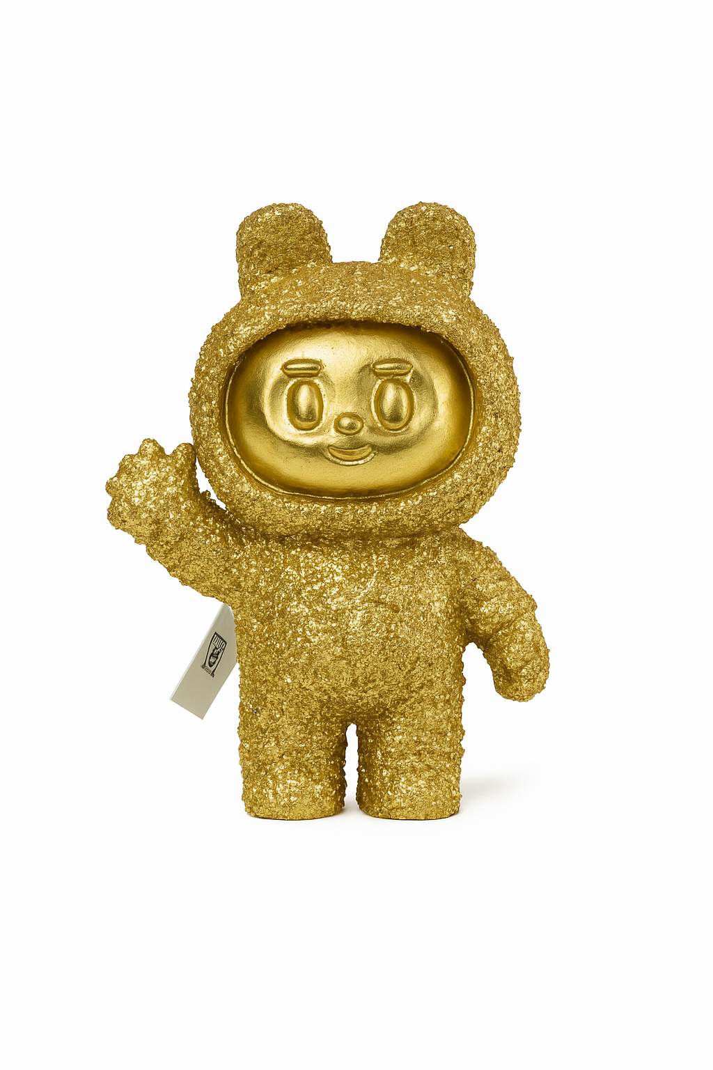 ✨ Fluffy Gold Labubu Figurine – Collector’s Edition