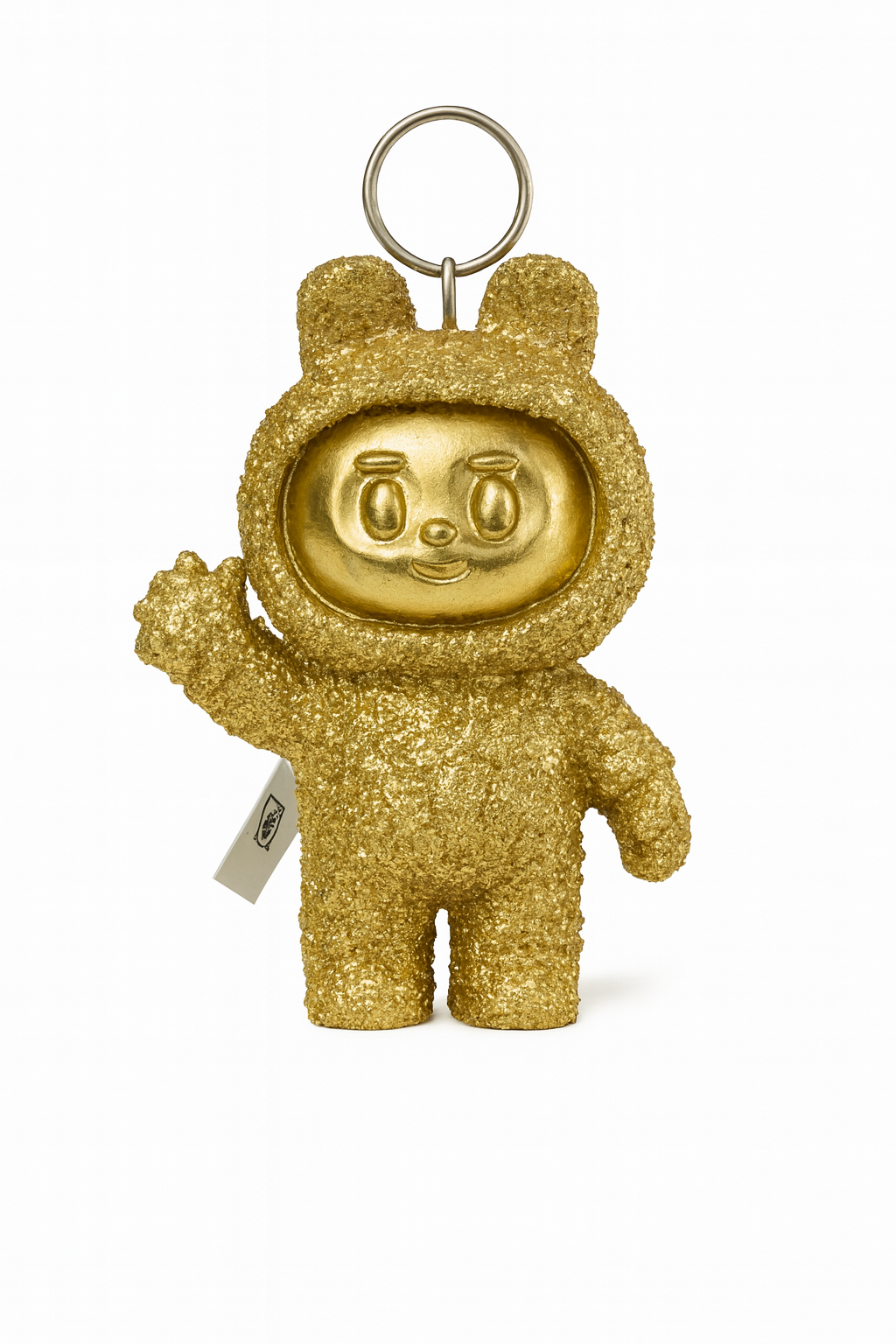 ✨ Fluffy Gold Labubu Figurine – Collector’s Edition